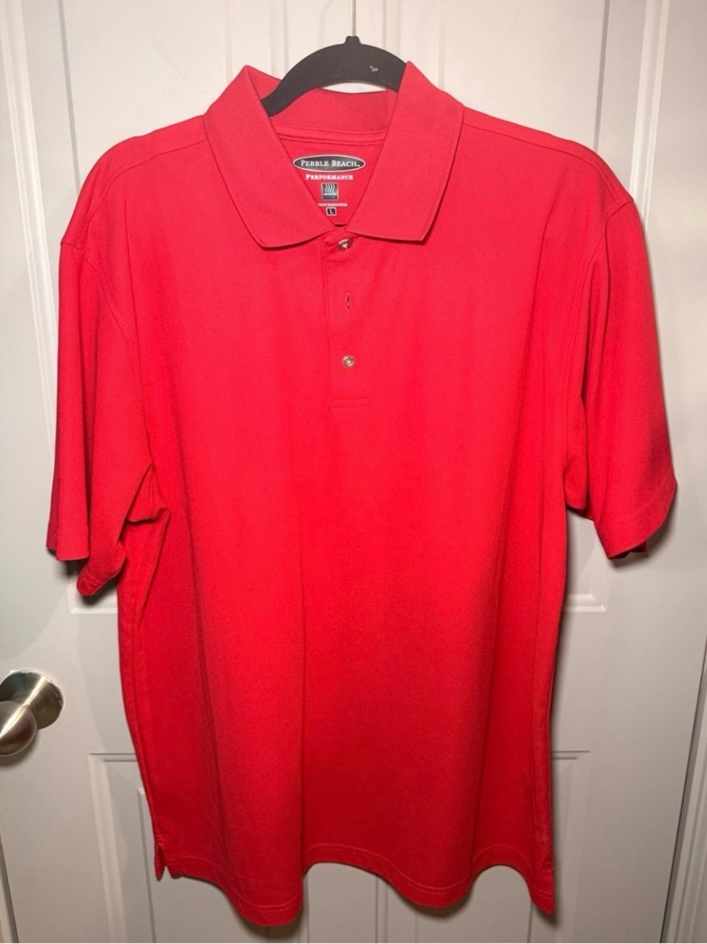 Pebble Beach Men's Bright Red Performance Polo